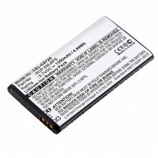 Dantona Dantona Industries CEL-C6725 Replacement Cell Phone Battery for Kyocera SCP-59LBPS CEL-C6725